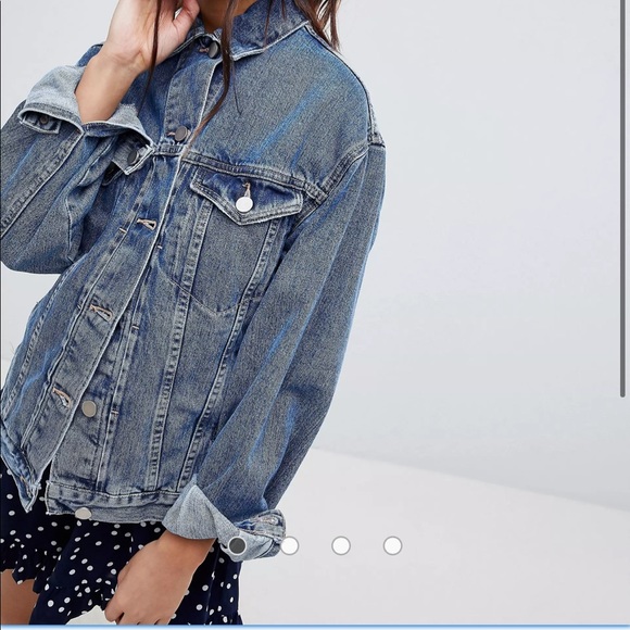 ASOS boyfriend oversized denim jacket - Picture 2 of 8